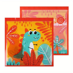 20pcs Animal Pattern Ziplock Cookie Bags for Baked Goods, Small Items