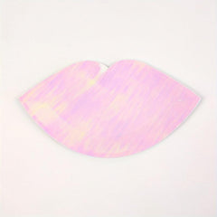 8pcs Pink Love Heart Lips Paper Plate Set