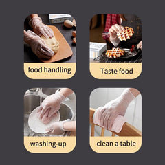 Chef Made Disposable Vinyl Gloves, Medium Size, Pack of 50