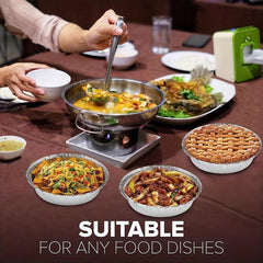 20pcs Round Aluminum Pans With Lid for Baking Parties Kitchen Gadgets