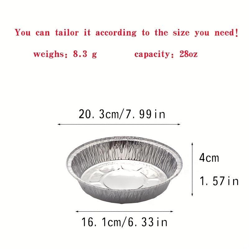 20pcs Round Aluminum Pans With Lid for Baking Parties Kitchen Gadgets