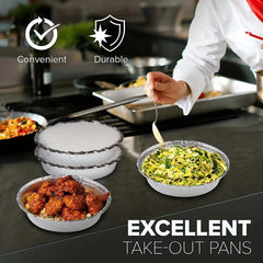 20pcs Round Aluminum Pans With Lid for Baking Parties Kitchen Gadgets