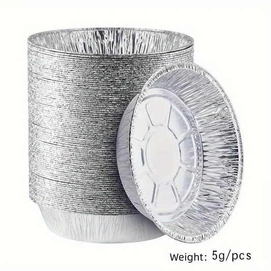 20pcs Round Aluminum Pans With Lid for Baking Parties Kitchen Gadgets