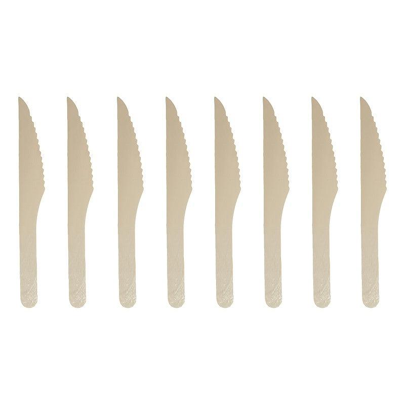 8pcs Wooden Fork Spoon Kitchen Utensils Supplies