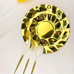 40pcs Disposable Dinnerware Set - Paper Plates, Napkins, Cups