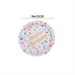 20pcs 17 22 Disposable Polka Dot Paper Tray, Waterproof Party Tray