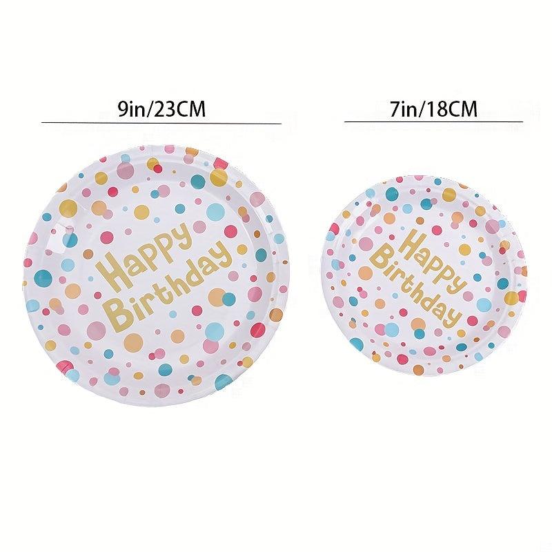 20pcs 17 22 Disposable Polka Dot Paper Tray, Waterproof Party Tray