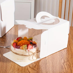 Cake Carrier Box 4 6 inch Birthday Cake Box Portable Cake Packaging Box