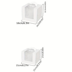 Cake Carrier Box 4 6 inch Birthday Cake Box Portable Cake Packaging Box