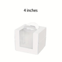 Cake Carrier Box 4 6 inch Birthday Cake Box Portable Cake Packaging Box