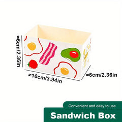 10pcs Greaseproof Sandwich Wrappers for Baking Toasting Cakes