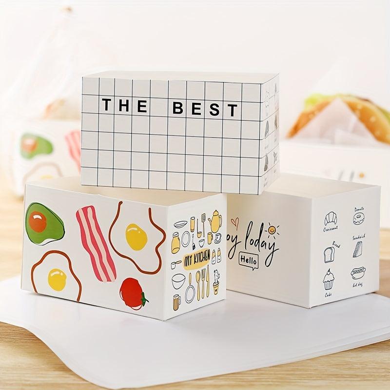 10pcs Greaseproof Sandwich Wrappers for Baking Toasting Cakes