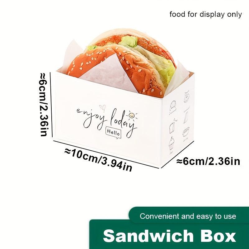 10pcs Greaseproof Sandwich Wrappers for Baking Toasting Cakes