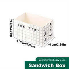 10pcs Greaseproof Sandwich Wrappers for Baking Toasting Cakes