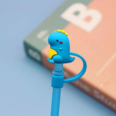 Silicone Straw Cover Reusable Cartoon Tips for 6-8mm Straws