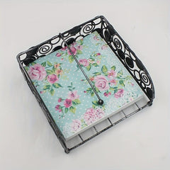 20pcs Disposable Rose Printed Square Napkins Party Printed Napkins