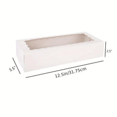 20pcs Cookie Boxes With Window Bakery Boxes