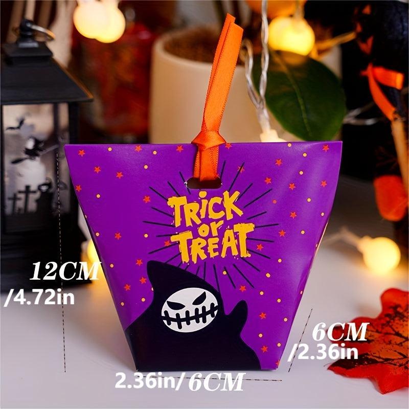 20pcs Halloween Castle Ghost Candy Bag Mini Gift Bag