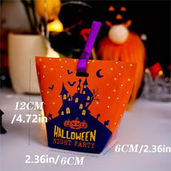 20pcs Halloween Castle Ghost Candy Bag Mini Gift Bag