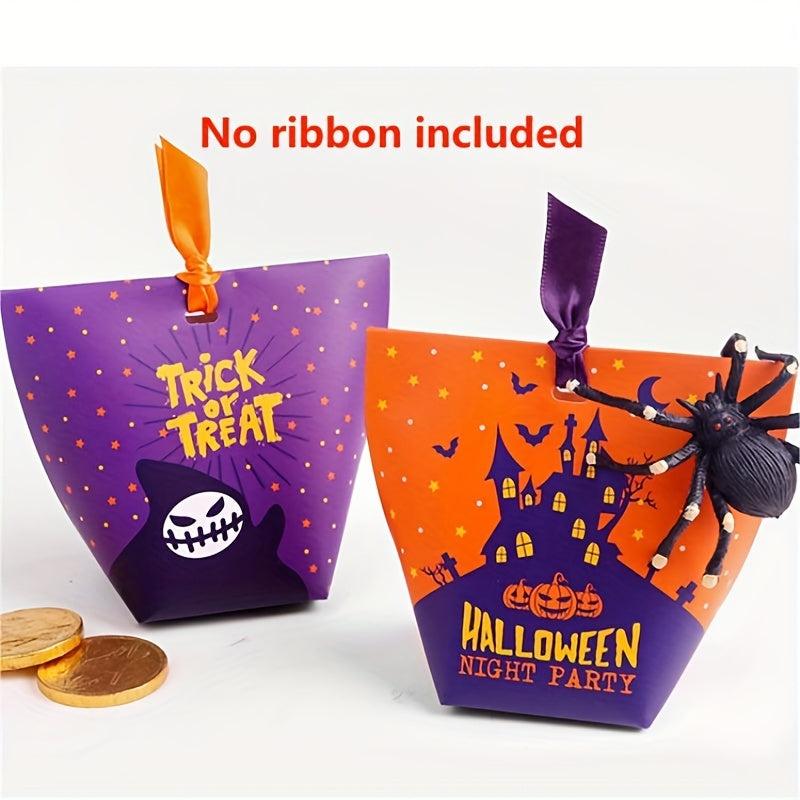 20pcs Halloween Castle Ghost Candy Bag Mini Gift Bag