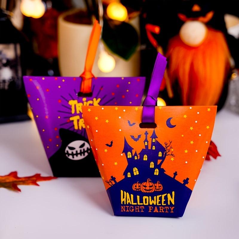 20pcs Halloween Castle Ghost Candy Bag Mini Gift Bag