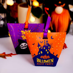 20pcs Halloween Castle Ghost Candy Bag Mini Gift Bag