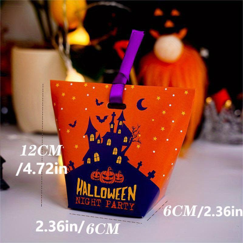 20pcs Halloween Castle Ghost Candy Bag Mini Gift Bag