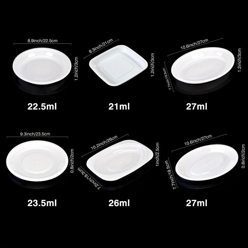 10pcs Disposable Unbreakable Plates for BBQ Party Dinner Travel Picnic