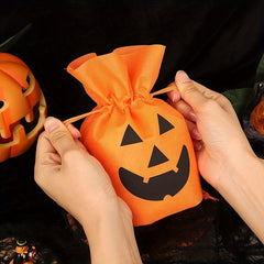 1pc Halloween Drawstring Bags for Treats and Goodies