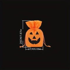 1pc Halloween Drawstring Bags for Treats and Goodies