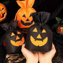 1pc Halloween Drawstring Bags for Treats and Goodies