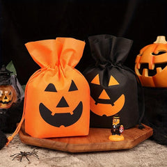 1pc Halloween Drawstring Bags for Treats and Goodies