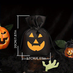 1pc Halloween Drawstring Bags for Treats and Goodies