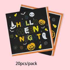 20pcs Halloween Party Napkins Paper Towels Decoration