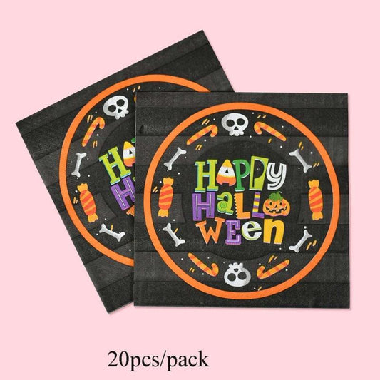 20pcs Halloween Party Napkins Paper Towels Decoration