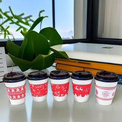 40pcs Christmas Coffee Cup Covers - Fits 12oz To 20oz Cups