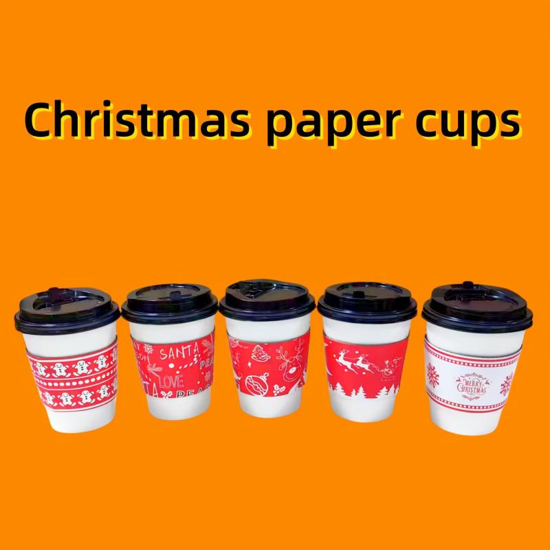 40pcs Christmas Coffee Cup Covers - Fits 12oz To 20oz Cups