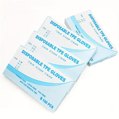 100pcs Plastic Disposable Gloves for Cooking BBQ Cleaning Crafts