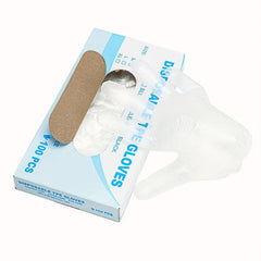 100pcs Plastic Disposable Gloves for Cooking BBQ Cleaning Crafts