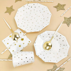 Disposable Dinnerware Set Paper Dinner Plates and Napkins Cups Party Decoration