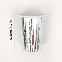 Disposable Dinnerware Set Paper Plates Napkins Cups Party Decoration