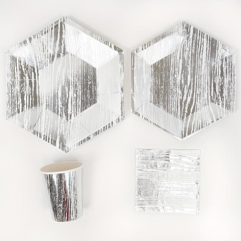 Disposable Dinnerware Set Paper Plates Napkins Cups Party Decoration