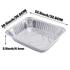 Disposable Aluminum Foil Dinner Box Half Size Steam Table Deep Pot
