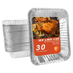 Disposable Aluminum Foil Dinner Box Half Size Steam Table Deep Pot