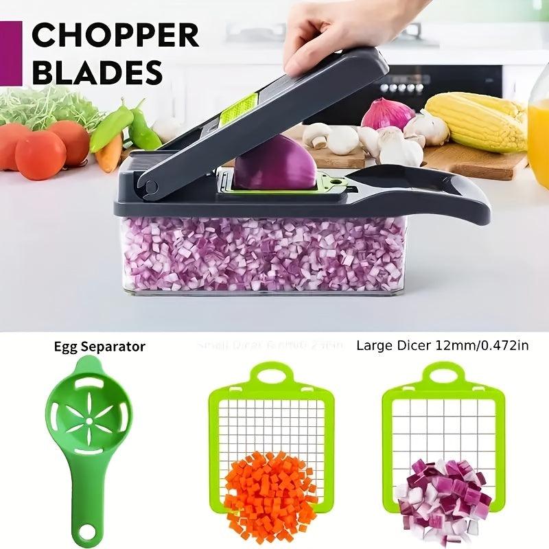 Vegetable Chopper Onion Chopper 16 In 1 Food Cutter & Dicing