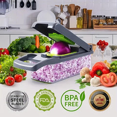 Vegetable Chopper Onion Chopper 16 In 1 Food Cutter & Dicing