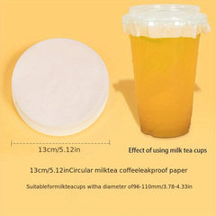 100pcs Beverage Sealing Cups for Coffee Juice Cold Drinks