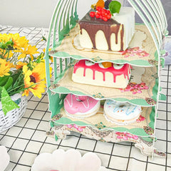 1pc Paper Birdcage Cake Stand Three layer Birthday Party Wedding Dessert Table