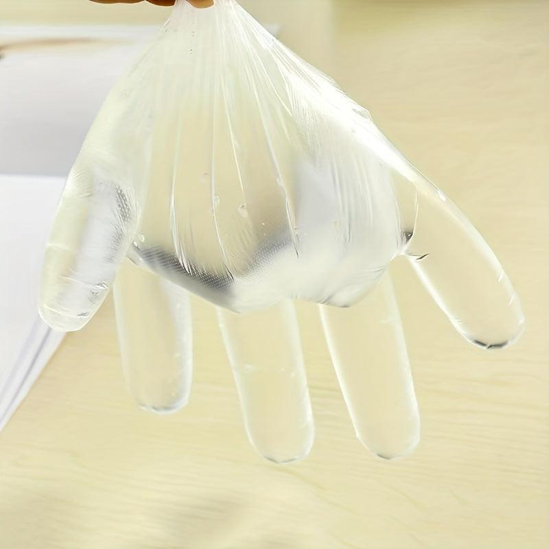 50pcs Food Transparent Disposable Gloves for Kitchen Supplies
