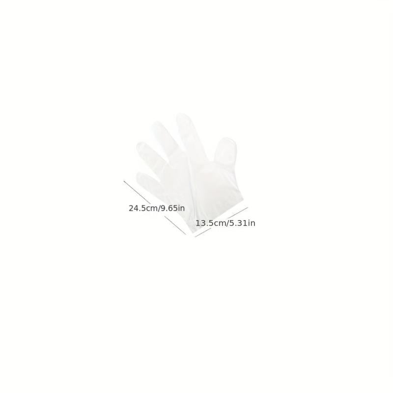 50pcs Food Transparent Disposable Gloves for Kitchen Supplies